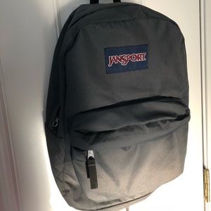 dark grey jansport backpack